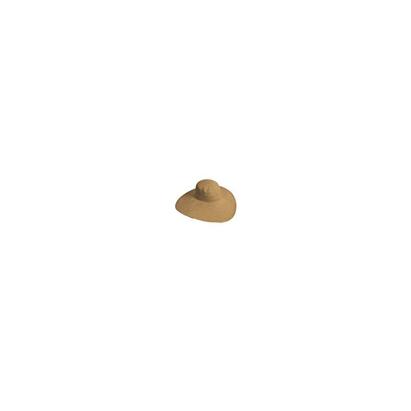 Big Beautiful Solid Color Floppy Hat, Light Brown