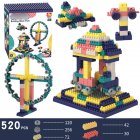Big Size DIY Construction Compatible Building Bricks Plastic Assembly Accessories Building Blocks Toys 520PCS