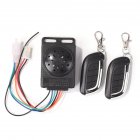 Bike Alarm 110db Loud Bicycle Alarm System With Remote Control For Bike E-Bike Motorcycle Scooter Trailer black silver