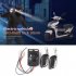 Bike Alarm 110db Loud Bicycle Alarm System With Remote Control For Bike E Bike Motorcycle Scooter Trailer black silver
