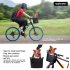 Bike Basket Folding Small Pet Carrier Front Removable Bicycle Handlebar Basket Detachable Cycling Bag Black