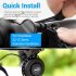 Bike Bell Usb Rechargeable Speaker 4 Modes Independent Switch Mini Electric Horn Accessories For Bicycle Scooter Mtb black
