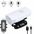 Bike Bicycle Lights USB LED Rechargeable Set Mtb Road Bike Front Rear Headlights Lamp Cycling Accessories 2255 black headlight