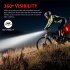 Bike Bicycle Lights USB LED Rechargeable Set Mtb Road Bike Front Rear Headlights Lamp Cycling Accessories 2255 black headlight