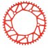 Bike Chainwheel Narrow Width Anti hanging Chain Colorful Plating Chainring For Brompton 50 52 54 56 58T red