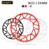 Bike Chainwheel Narrow Width Anti hanging Chain Colorful Plating Chainring For Brompton 50 52 54 56 58T red