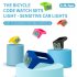 Bike Code Meter Cover With Front Light Sensing Intelligent Silicone Shell Lamp Integrated Cover Compatible For Xingzhe G Series Code Table blue