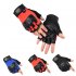 Bike Gloves Cycling Breathable Anti slip Fingerless Gloves for Motorcycle Bicycle Mountain Riding Driving Sports Outdoors blue One size