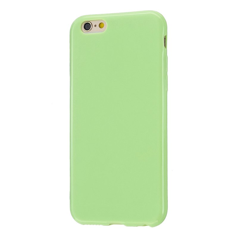 For iPhone 5/5S/SE/6/6S/6 Plus/6S Plus/7/8/7 Plus/8 Plus Cellphone Cover Soft TPU Bumper Protector Phone Shell Fluorescent green