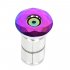 Bike Headset Stem Top Cap Compression plug Nut Compressor Expansion golden Card