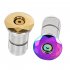 Bike Headset Stem Top Cap Compression plug Nut Compressor Expansion golden Card