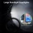 Bike Phone Mount Free Rotation Bicycle Handlebar Cell Phone Holder With 2500mAh Front Lights Spherical Compass black Handlebar no light