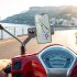 Bike Phone Mount Free Rotation Bicycle Handlebar Cell Phone Holder With 2500mAh Front Lights Spherical Compass black Handlebar no light