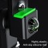Bike Phone Mount Free Rotation Bicycle Handlebar Cell Phone Holder With 2500mAh Front Lights Spherical Compass black Handlebar no light