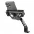 Bike Phone Mount Free Rotation Bicycle Handlebar Cell Phone Holder With 2500mAh Front Lights Spherical Compass black Handlebar no light