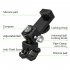 Bike Phone Mount Holder With Emergency Light Compass 360   Rotation Handlebar Mount Universal For Bicycle Motorcycle Scooter black mirror no lights