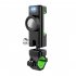 Bike Phone Mount Holder With Emergency Light Compass 360   Rotation Handlebar Mount Universal For Bicycle Motorcycle Scooter black mirror no lights