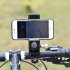 Bike Phone Mount Holder With Emergency Light Compass 360   Rotation Handlebar Mount Universal For Bicycle Motorcycle Scooter black mirror no lights