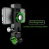Bike Phone Mount Holder With Emergency Light Compass 360   Rotation Handlebar Mount Universal For Bicycle Motorcycle Scooter black mirror no lights