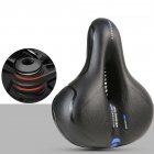 Bike Saddle Bicycle Seat Comfortable Wide Big Bum Bicycle Soft Saddle Riding Equipment Accessories Shock absorber black blue