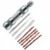 Bike Tubeless Tire Puncture Kit Scooter Motorcycle Bicycle Tyre Repair Tool Portable Outdoor Accessories titanium color