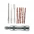 Bike Tubeless Tire Puncture Kit Scooter Motorcycle Bicycle Tyre Repair Tool Portable Outdoor Accessories titanium color