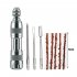Bike Tubeless Tire Puncture Kit Scooter Motorcycle Bicycle Tyre Repair Tool Portable Outdoor Accessories titanium color
