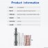 Bike Tubeless Tire Puncture Kit Scooter Motorcycle Bicycle Tyre Repair Tool Portable Outdoor Accessories titanium color