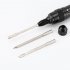 Bike Tubeless Tire Puncture Kit Scooter Motorcycle Bicycle Tyre Repair Tool Portable Outdoor Accessories titanium color