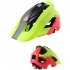 Bikeboy Bicycle Mountain Bike Helmet Riding Integrally Molded Bicycle Highway Men And Women Safe Accessories Equipment Black red yellow Free size