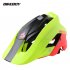 Bikeboy Bicycle Mountain Bike Helmet Riding Integrally Molded Bicycle Highway Men And Women Safe Accessories Equipment Black red yellow Free size