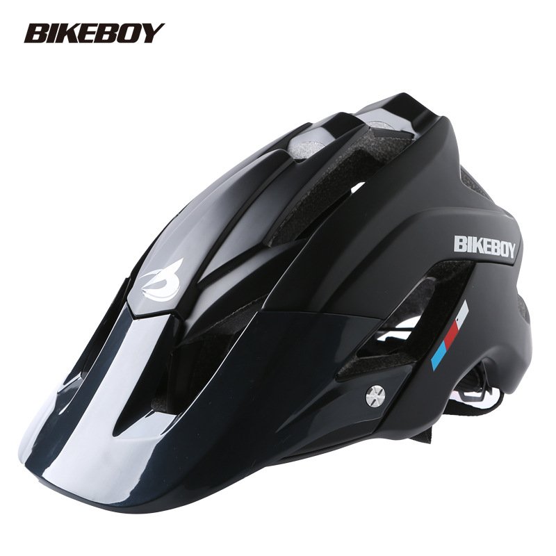 Bikeboy Bicycle Mountain Bike Helmet Riding Integrally Molded Bicycle Highway Men And Women Safe Accessories Equipment black_Free size