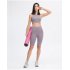 Biker Shorts For Women Elastic Slim Solid Color Athletic Pants For Yoga Fitness Outdoor Sports Running red 12
