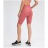 Biker Shorts For Women Elastic Slim Solid Color Athletic Pants For Yoga Fitness Outdoor Sports Running red 12