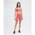 Biker Shorts For Women Elastic Slim Solid Color Athletic Pants For Yoga Fitness Outdoor Sports Running pink 6