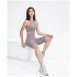 Biker Shorts For Women Elastic Slim Solid Color Athletic Pants For Yoga Fitness Outdoor Sports Running black 4