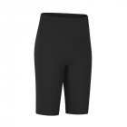 Biker Shorts For Women Elastic Slim Solid Color Athletic Pants For Yoga Fitness Outdoor Sports Running black 4