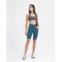 Biker Shorts For Women Elastic Slim Solid Color Athletic Pants For Yoga Fitness Outdoor Sports Running black 4