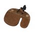 Bilayer Cow Leather Archery Finger Tab for Recurve Bows Hunting Finger Protector brown