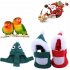 Bird Clothes Parrot Christmas Costume Hoodie Small Animals For Pet Shows New Year Parties Birthdays Holidays Wear Size M green
