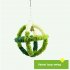 Bird Nest Mat Swing Ring Platform Nest House Bed For Bird Parrot Budgie Parakeet Cockatiel Conure Lovebird platform green