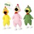 Bite resistant Pet Squeaky Chew Toy Plush Funny Screaming Chicken Toy for Dogs green