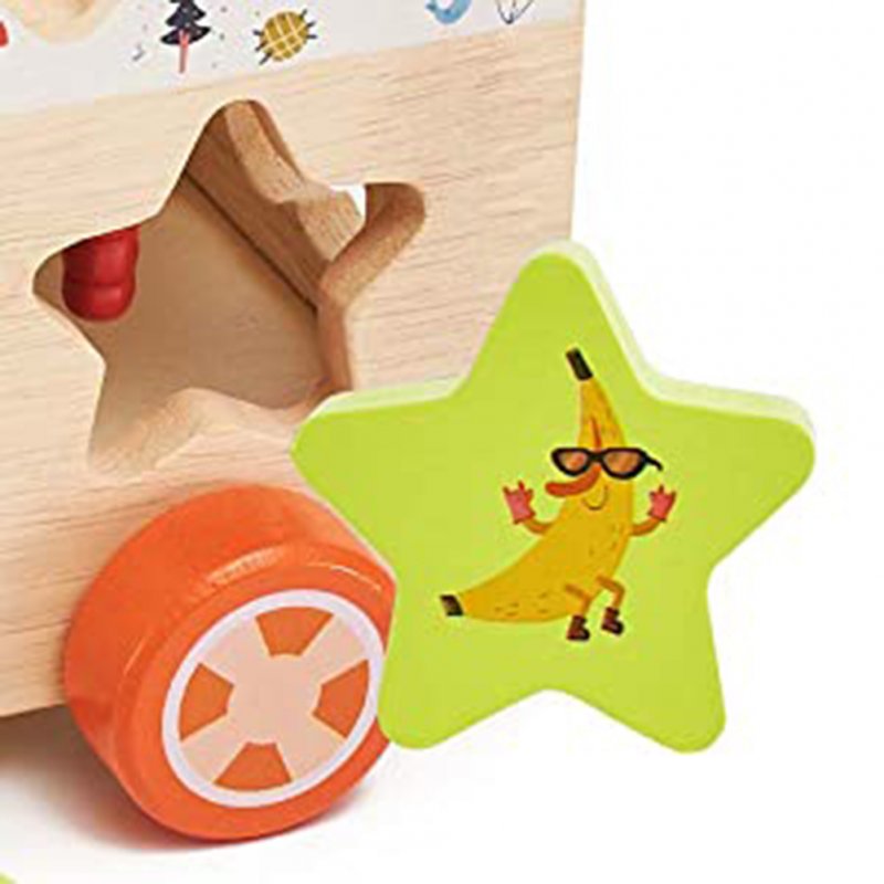 Baby Wooden Toys Multi-functional Fruits Vegetables Shape Sorting Stacking Educational Toys Gifts