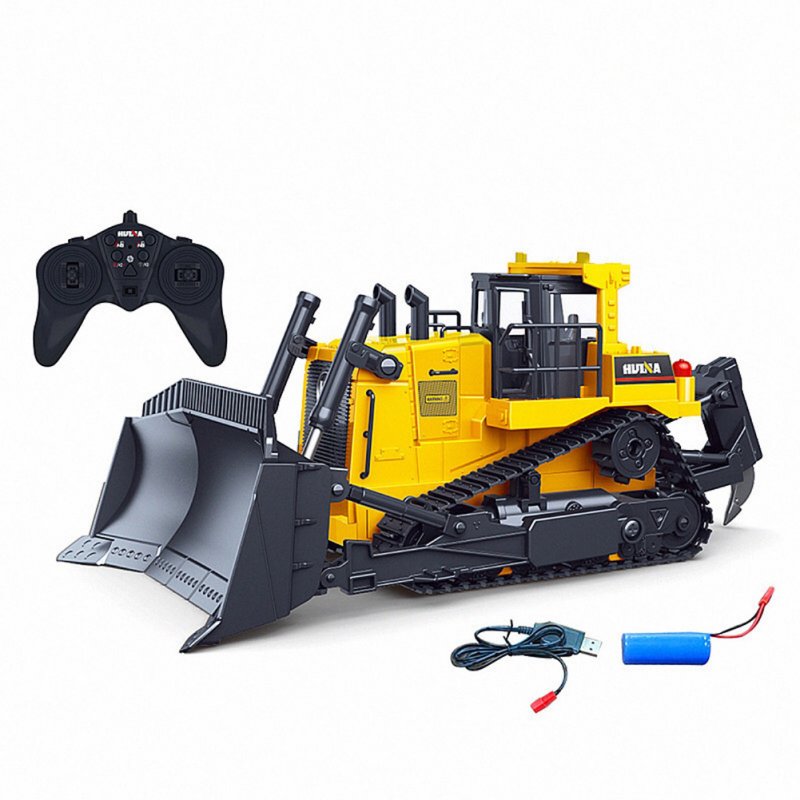 1:16 1554 Remote Control Truck 11ch RC Bulldozer Machine On Control Car Toys for Boys Hobby Engineering