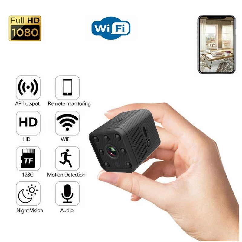 Bk01 Hd Mini  Camera Wireless Camera Home Security Mini Camcorders Remote Video Surveillance Camera 1080p Outdoor Micro Voice Recorder black