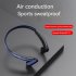 Bl03 Bone Conduction Headset Hanging Ear Wireless Bluetooth 5 2 Stereo Music Sports Earphone Blue