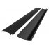 Black 4Pcs Stove Cleaning Protector Pad 2Pcs Slit Strips Set 4 pcs   2 black slit strips