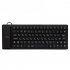 Black 85 Keys Silicone Keyboard USB Wired Waterproof Flexible Folding Key board for PC Desktop Laptop Black