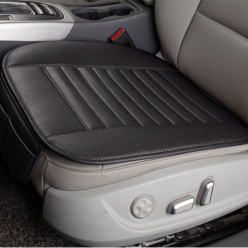 Black Breathable PU Leather Car Interior Seat