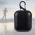 Black Genuine Leather Anti drop Shockproof Protective Case for Apple AirPod Earphone